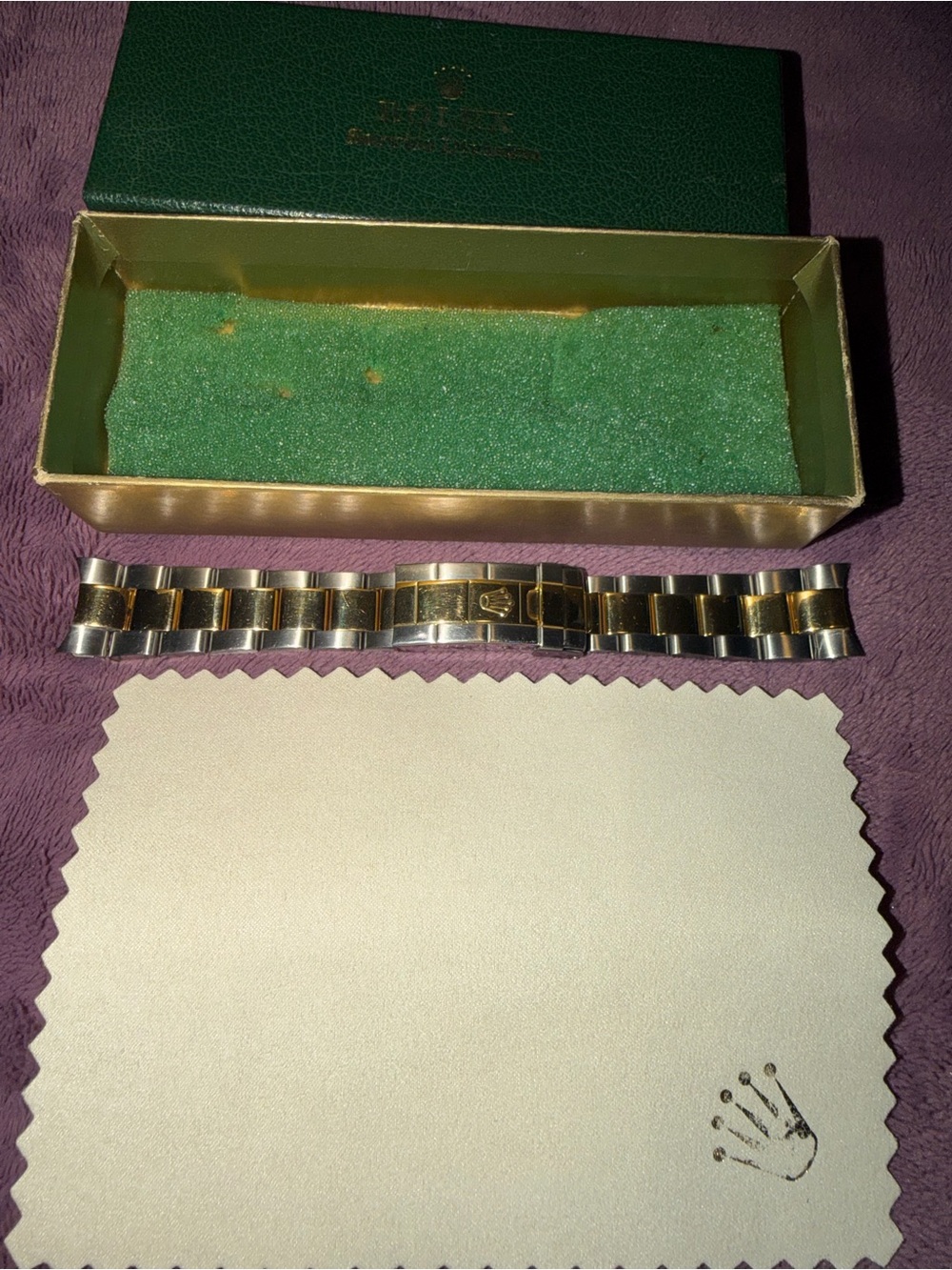 Rolex Two-Tone Gold and Silver Men's Bracelet - Picture 5 of 5